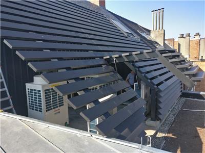 Afscherming van koelgroepen